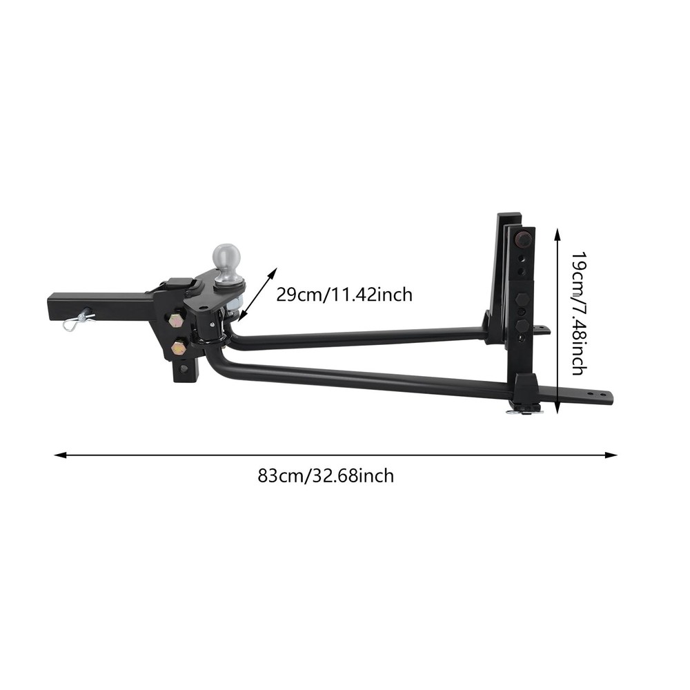11500lbs Weight Distribution Hitch Height Adjustable for Trailers