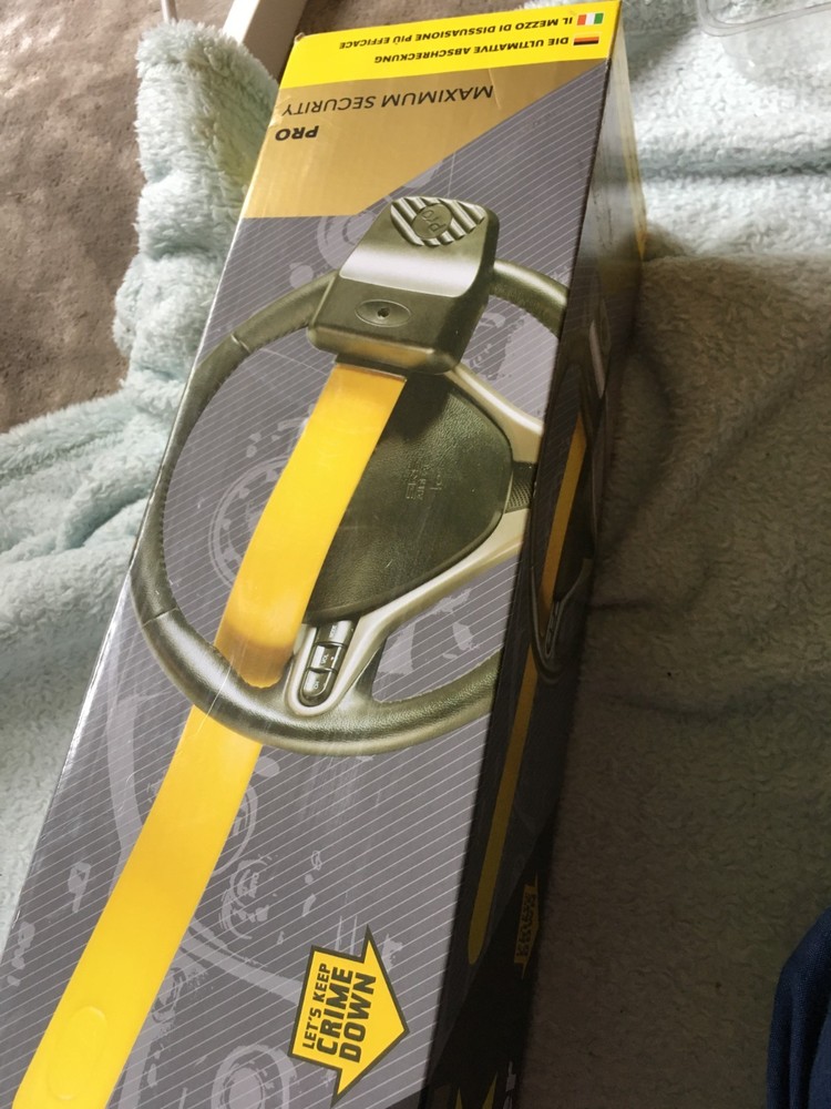 BRAND NEW STOPLOCK MAXIMUM SECURITY STEERING WHEEL IMMOBILISER