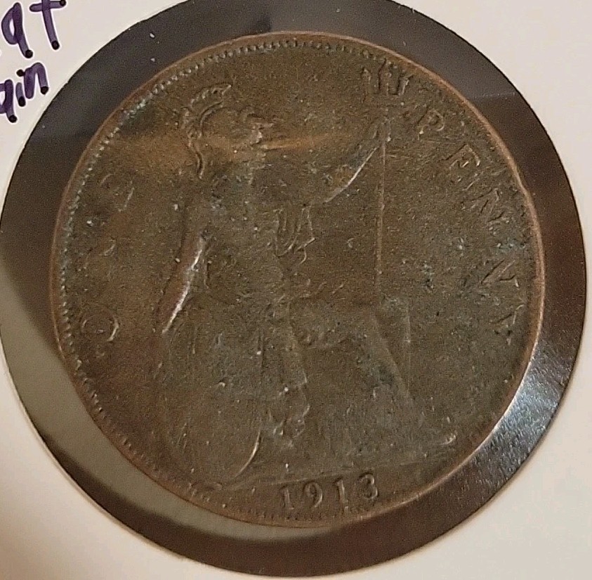 1913 Great Britain 1 Penny