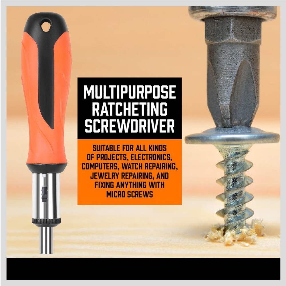 122Pc Magnetic Screwdriver Set Ratchet Handle Nut Driver Hex Key Socket Bits