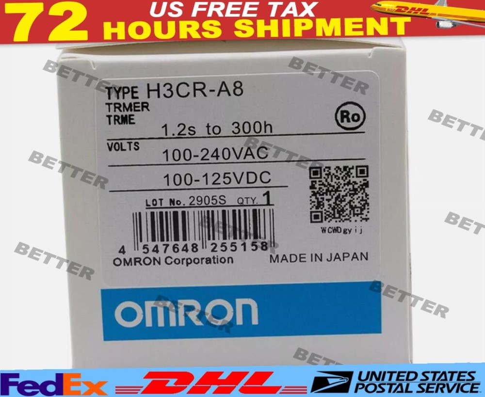 New Omron H3CR-A8 Timer Module H3CRA8 One