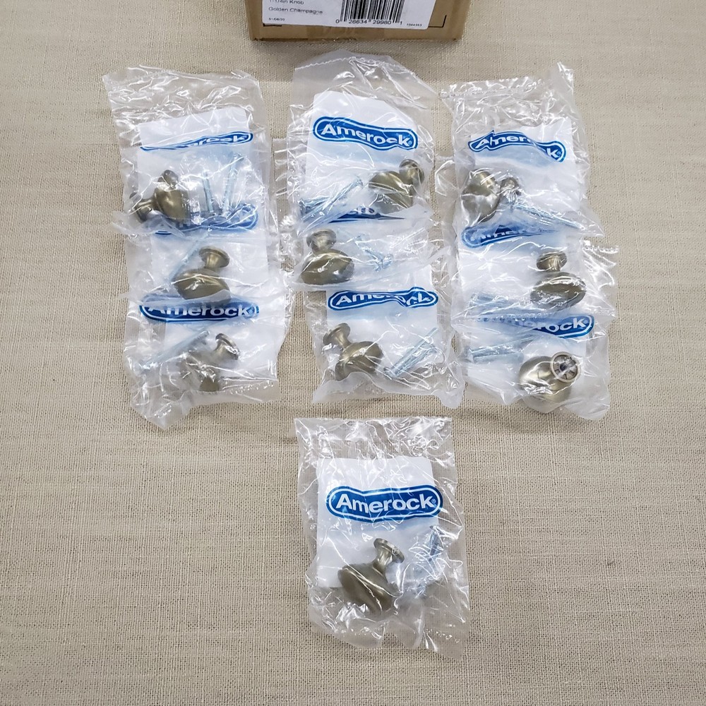 10 Amerock 1 1/4" Drawer Pulls / Knobs Golden Champagne BP53005BBZ