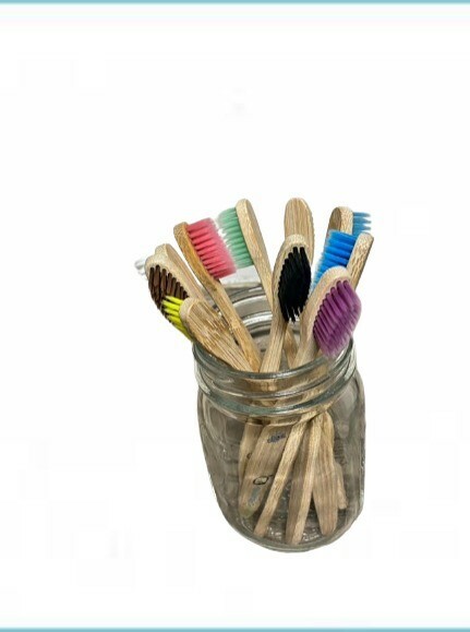 BlustarFreedom 10 Pack Multicolor Bamboo Soft Bristle Toothbrushes