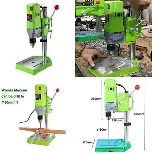Versatile 6-Speed Mini Drill Press, Cast Iron Base
