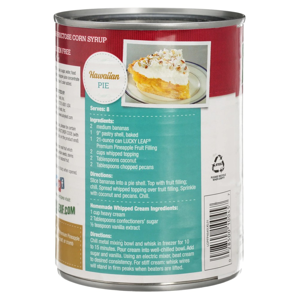 Pineapple Pie Filling, 21 oz