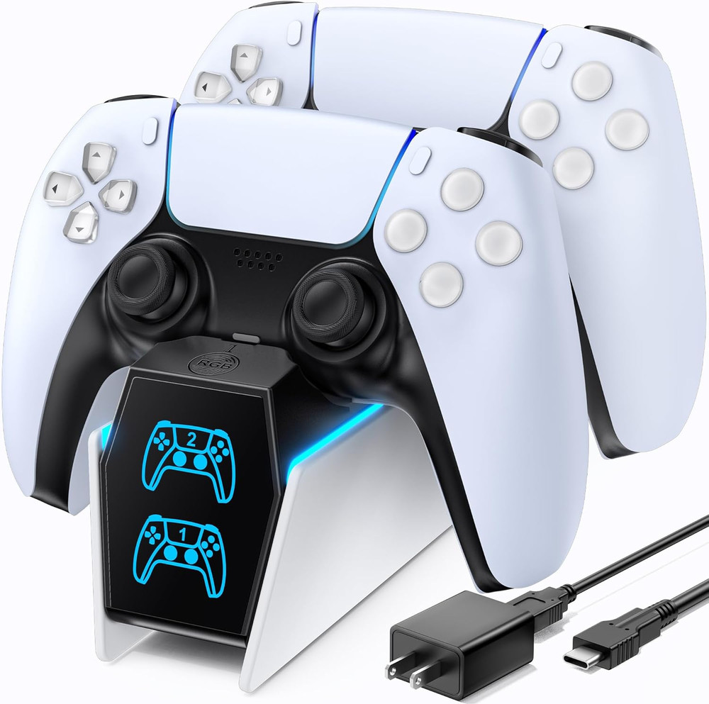 OIVO Fast Charging PS5 Controller Docking Station with AC Adapter