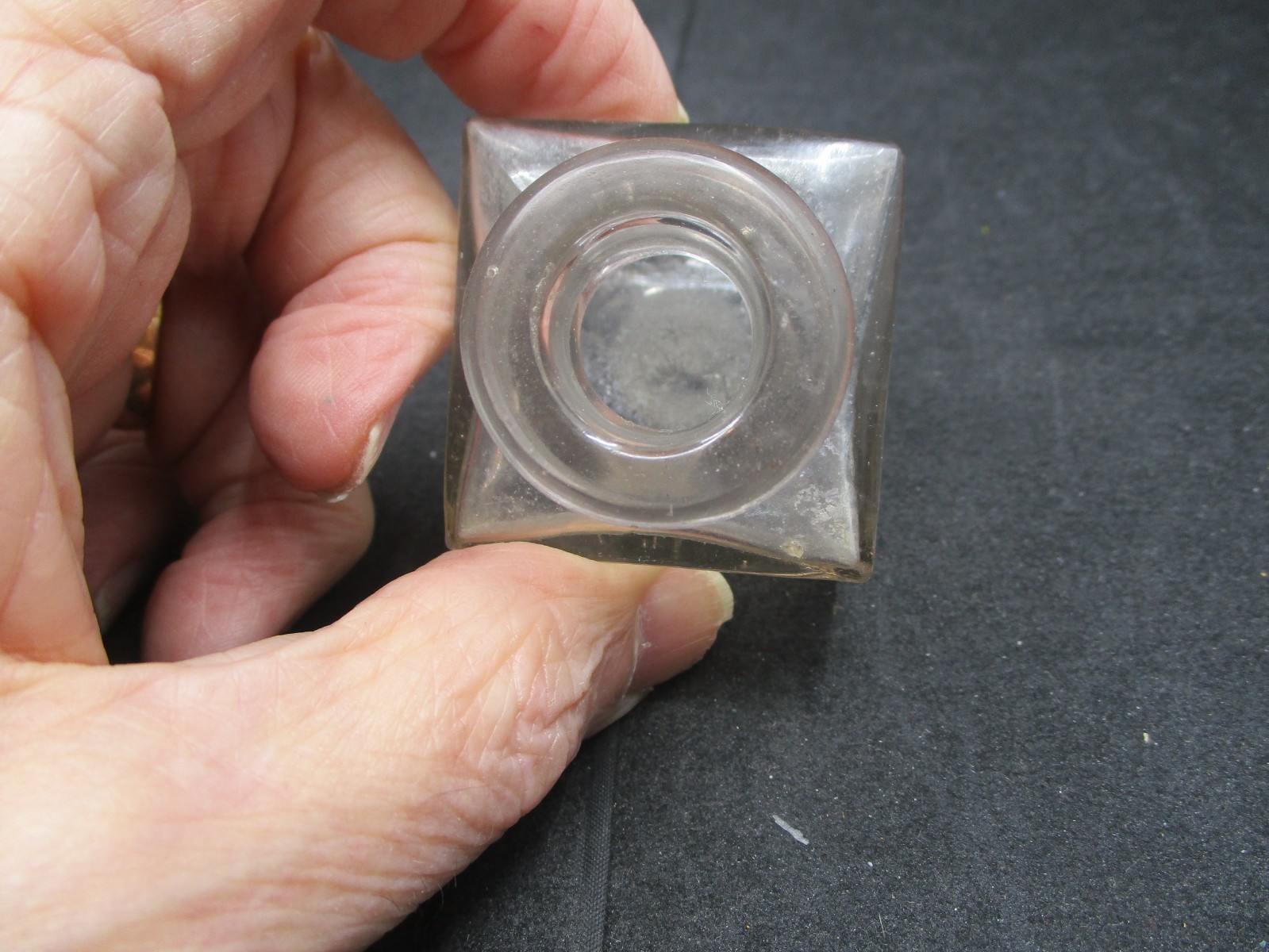 🖋️🖋️🖋️Vintage 1900 Embossed Diamond Ink Co. Milwaukee Square Bottle 🖋️🖋️🖋️