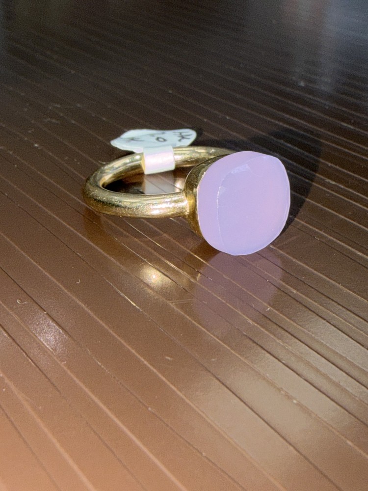 14k yellow gold ring with lavender stone ring