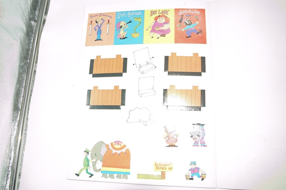WHITMAN TINY CIRCUS PRESS-OUT BOOK, Animals, Big Top!, VINTAGE, LN, Pristine!