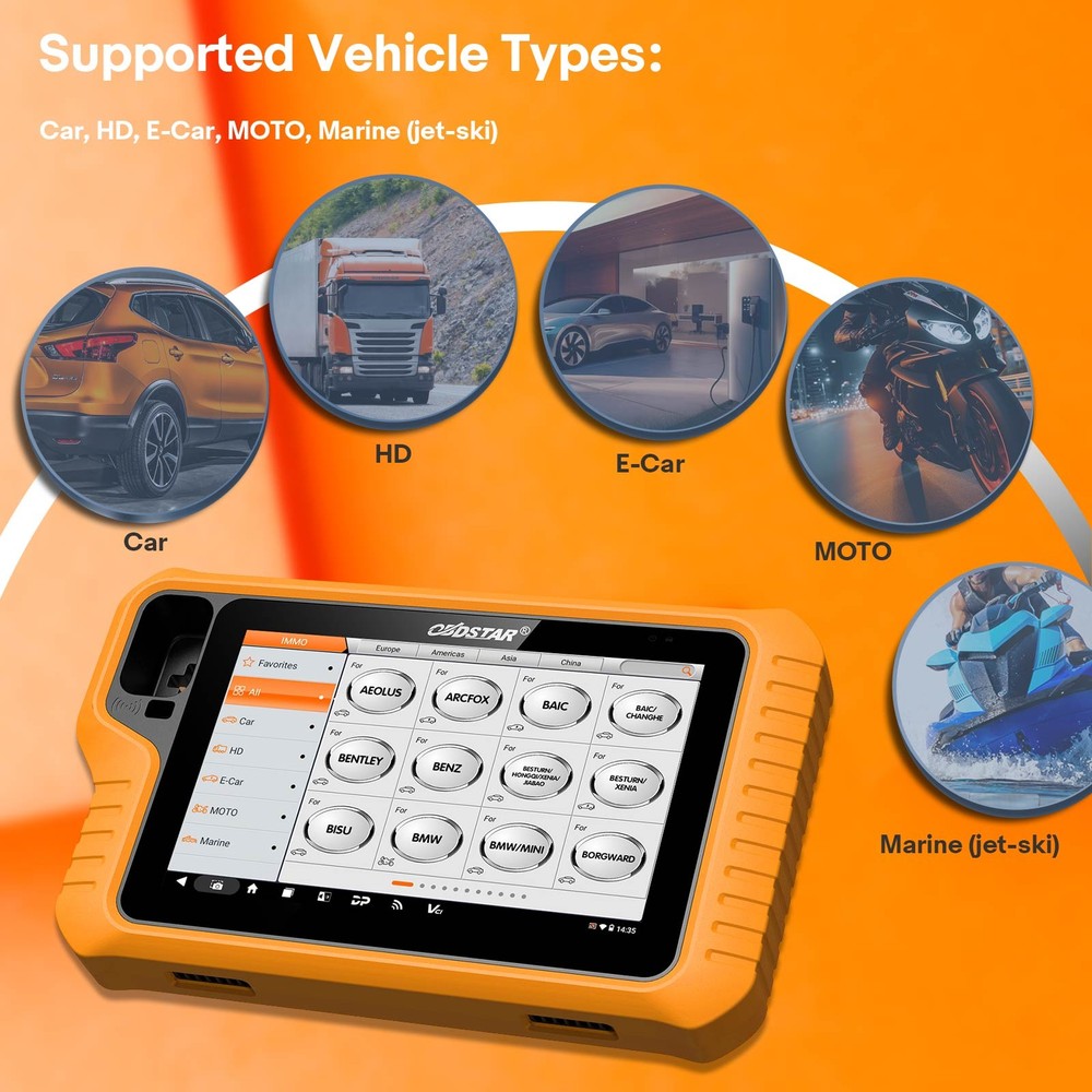 OBDSTAR X300 Classic G3 Full Version Support Cluster Calibration, E/C/U Flasher