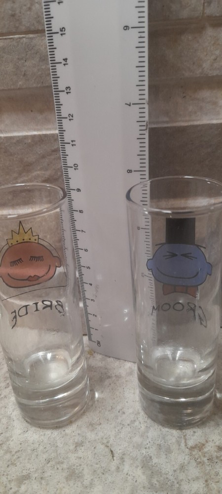 Bride And Groom Shots Glass