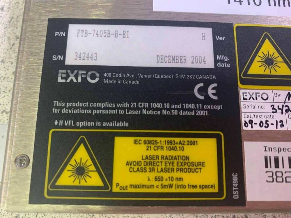 Exfo FTB-7405B-B-EI OTDR Module *Inspected *Tested
