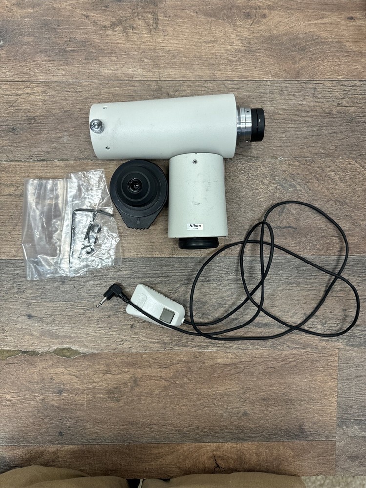 Nikon H-III Microscope Power Lens w/ FDX-35 Camera w/ Switch