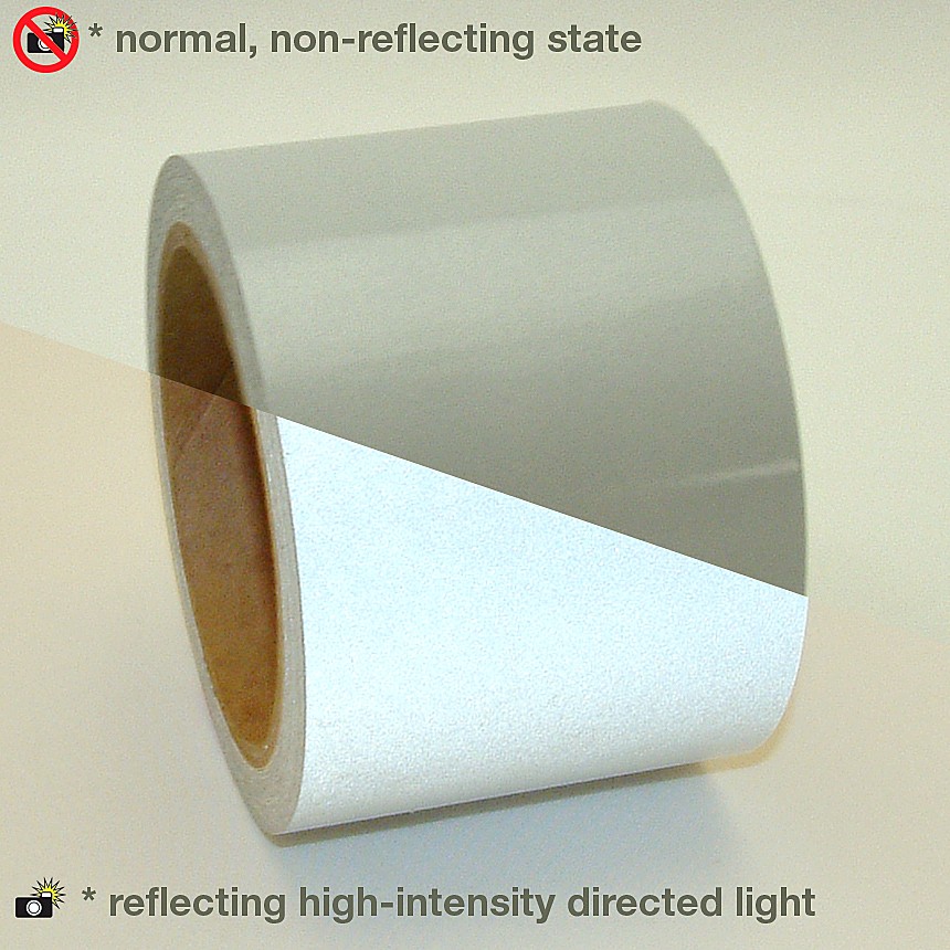JVCC Engineering Grade Reflective Tape (REF-7): 6 in. x 30 ft. (Silver-White)
