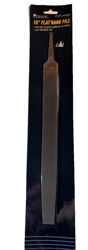 Pittsburgh # 46065 10” Flat Hand File NOS