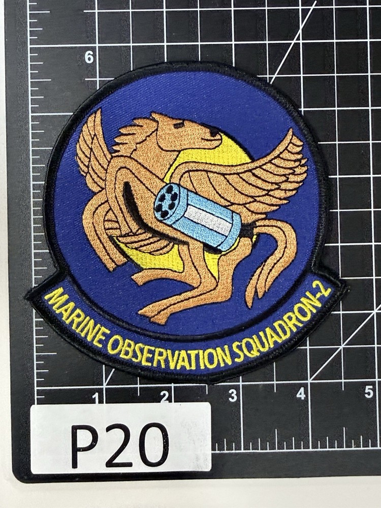 Original USMC Marine Observation Squadron 2 (VMO-2) “The Angry Two” Patch