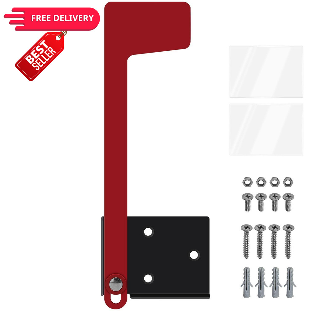 Merear Mailbox Flag Replacement Kit, Galvanized Steel for Mailbox, Red