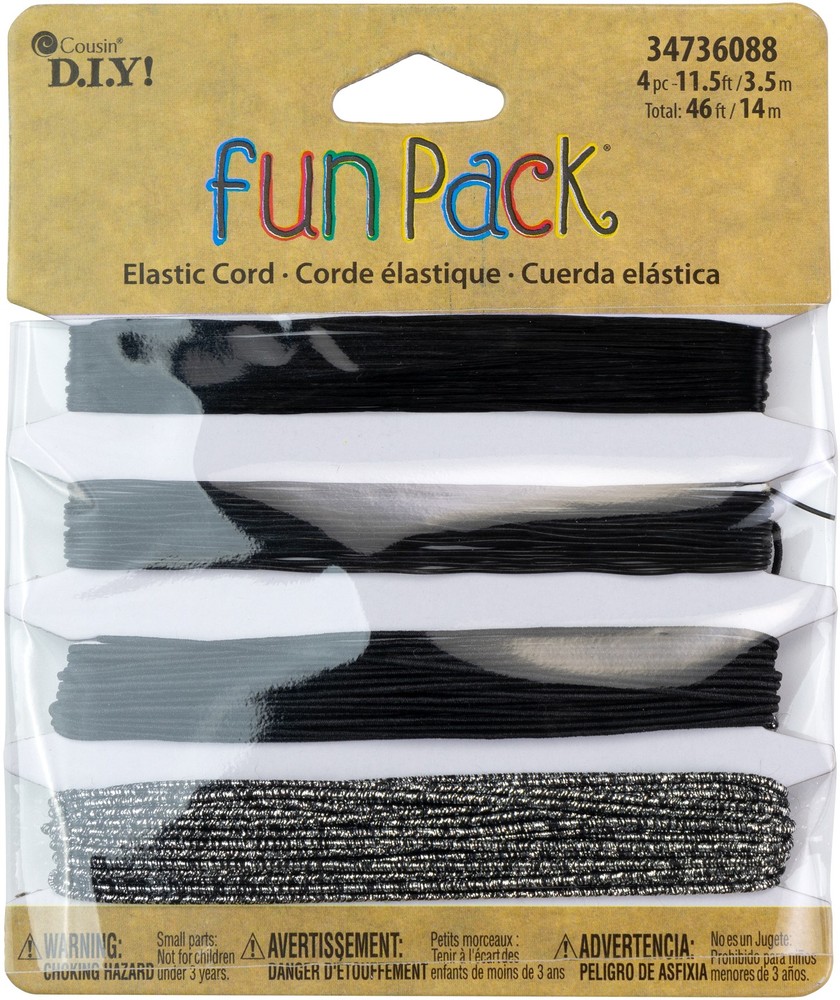 CousinDIY Stretch Cord-Multifilament Black