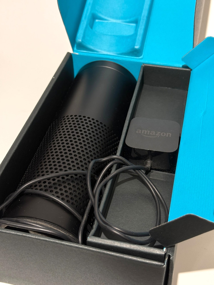 Amazon Echo Black Tower 1st Generation Alexa Smart Speaker
