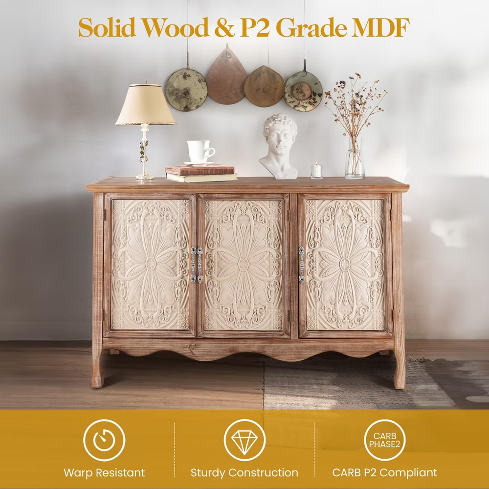 Mid-Century Buffet Cabinet With Storage