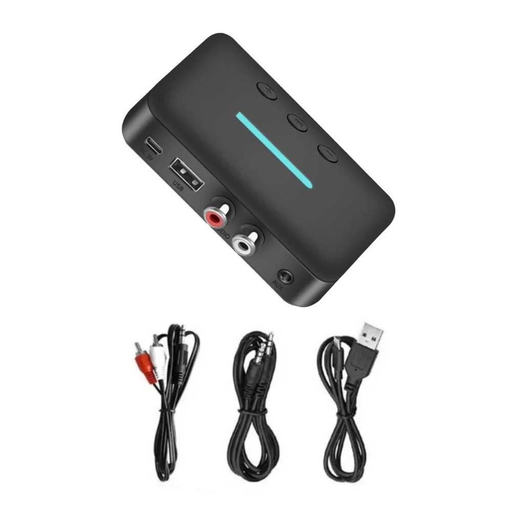 Bluetooth 5.3 Audio Receiver RCA AUX USB Wireless Adapter for Home Stereo System