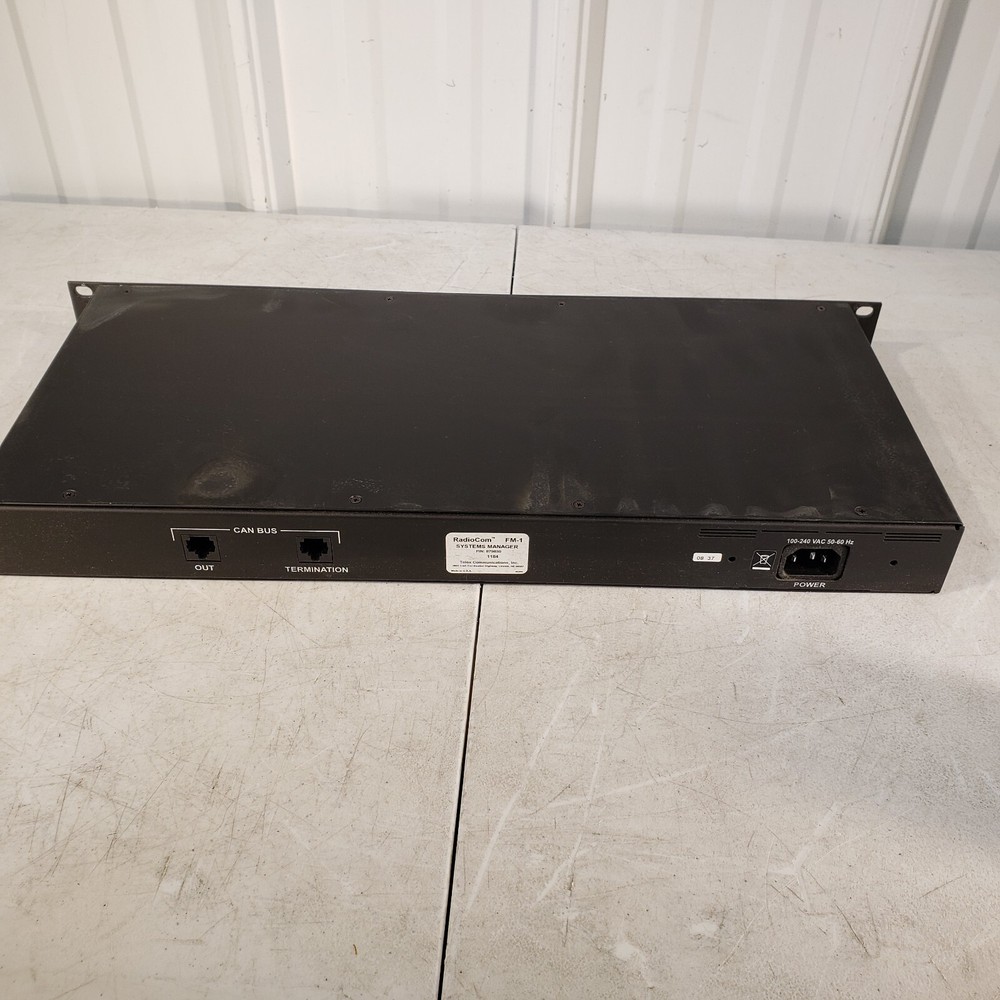 Telex RadioCom FM-1 System Manager Channel UHF