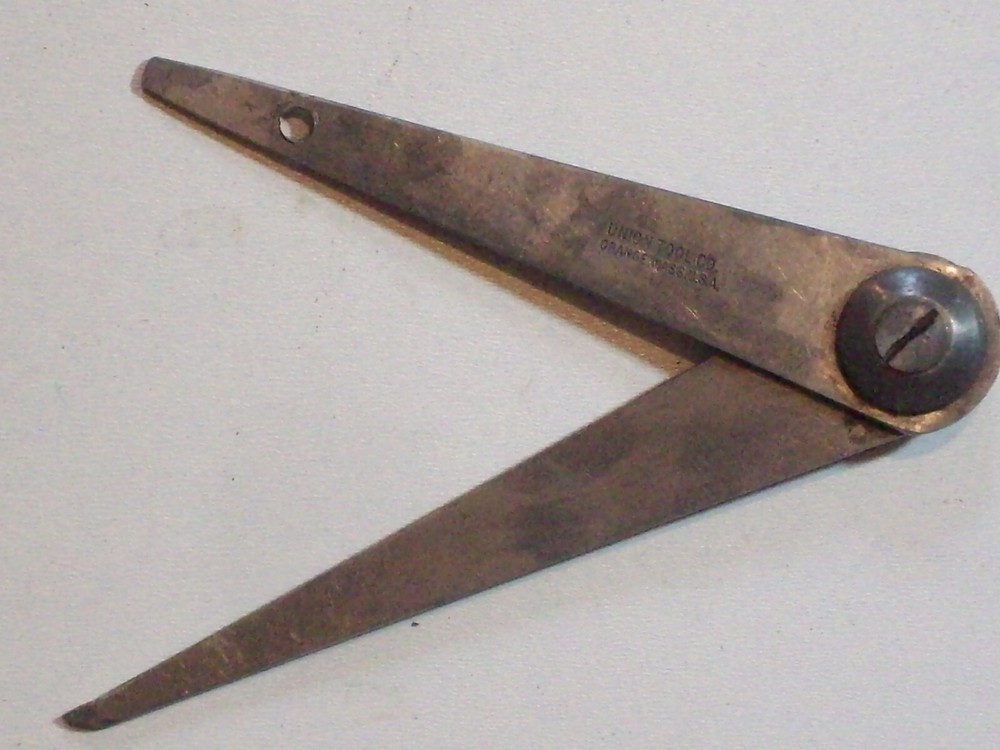 TOOL HERMAPHRODITE CALIPER 6 inch UNION TOOL Co Orange Mass U.S.A. – pointer mis