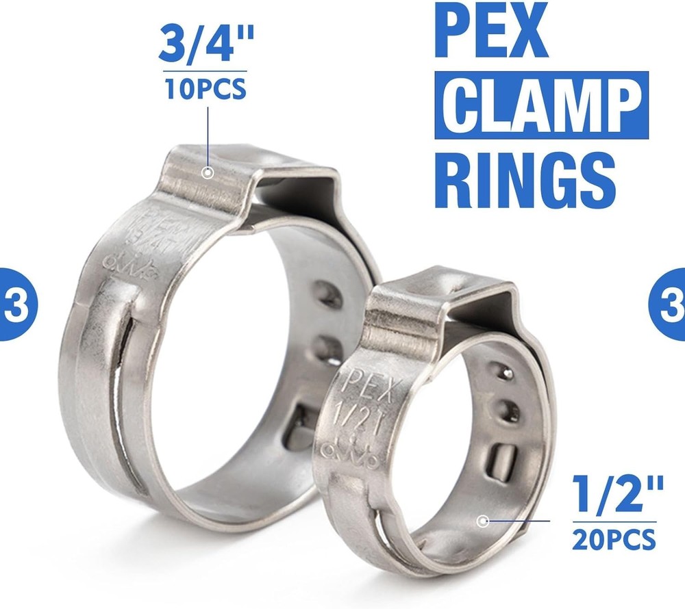 Professional PEX Clamp Crimping & Cutting Kit