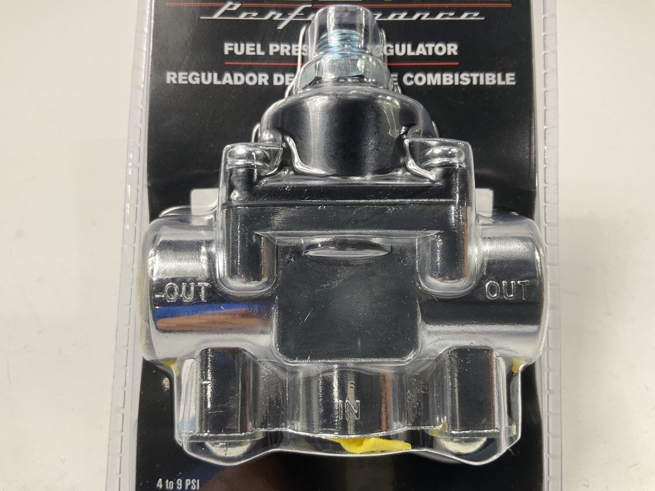 Spectre 2519 Universal 5-9 PSI Fuel Pressure Regulator 3/8" Barbs, Carburetor