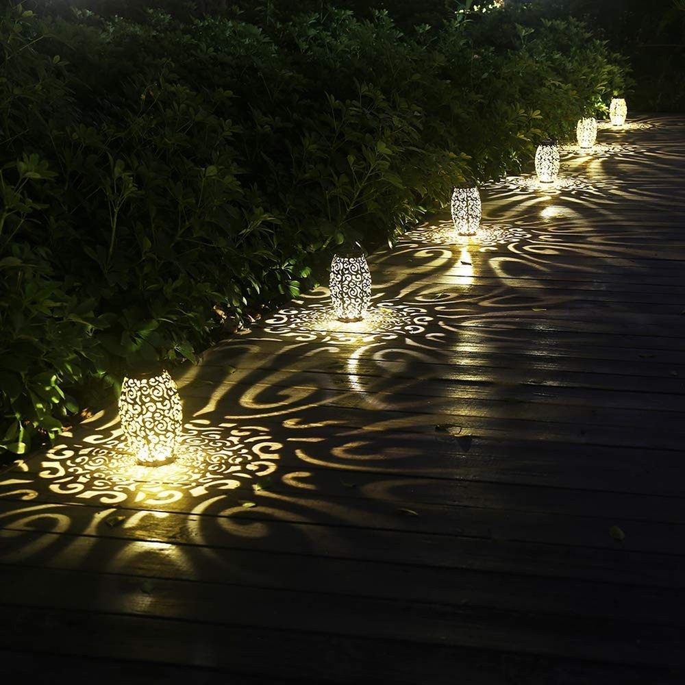 Gift Bundle 2 Items: 2 Pc Solar Lantern Bronze, 1 Pc Solar Replacement Top
