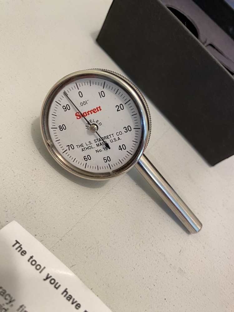 Starrett 196B1 Dial Test Indicator .001"