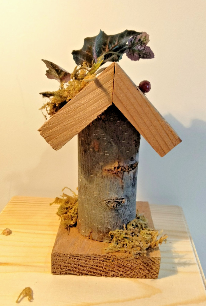 Handcrafted Whimsical Decorative Birdhouse 5"