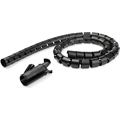 StarTech CMSCOILED 1.5m Cable Management Sleeve Black Spiral