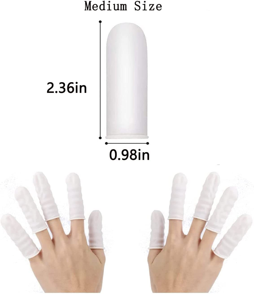 (420 PACK) Disposable Latex Finger Cots Medium Size Anti Static DURABLE HANDMADE