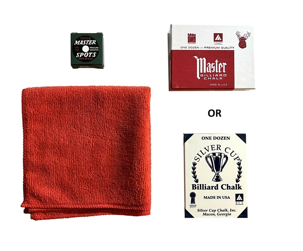 Andy's 988 Cloth - 9' Set - Tournament Blue Pool Table Cloth - Value added items