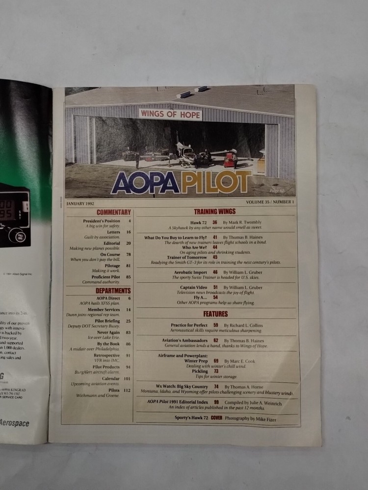 11 Issues AOPAPILOT Magazine 1992-Originals
