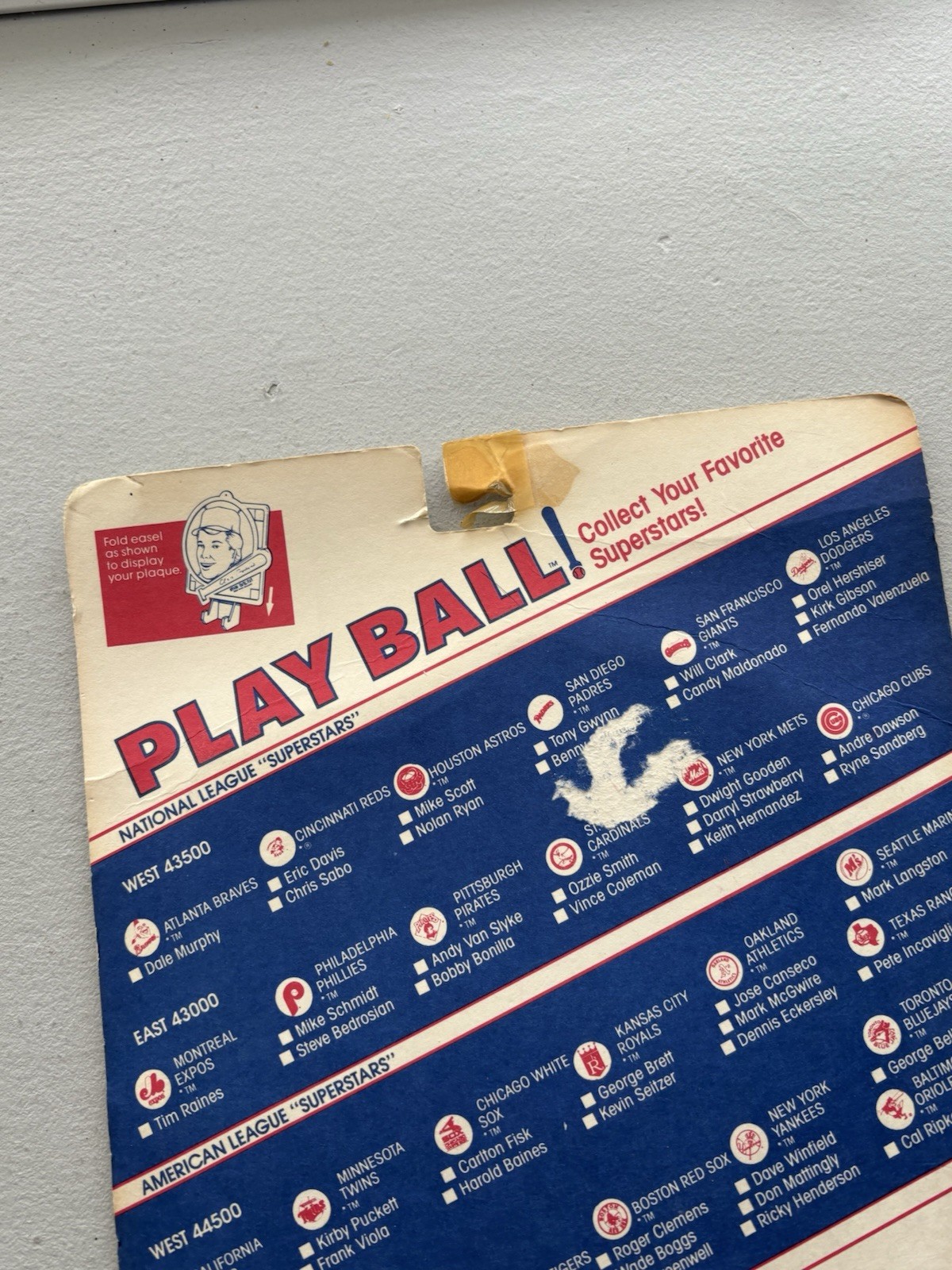 1989 Play Ball | Rickey Henderson Superstar Collectible Plaque | NY Yankees