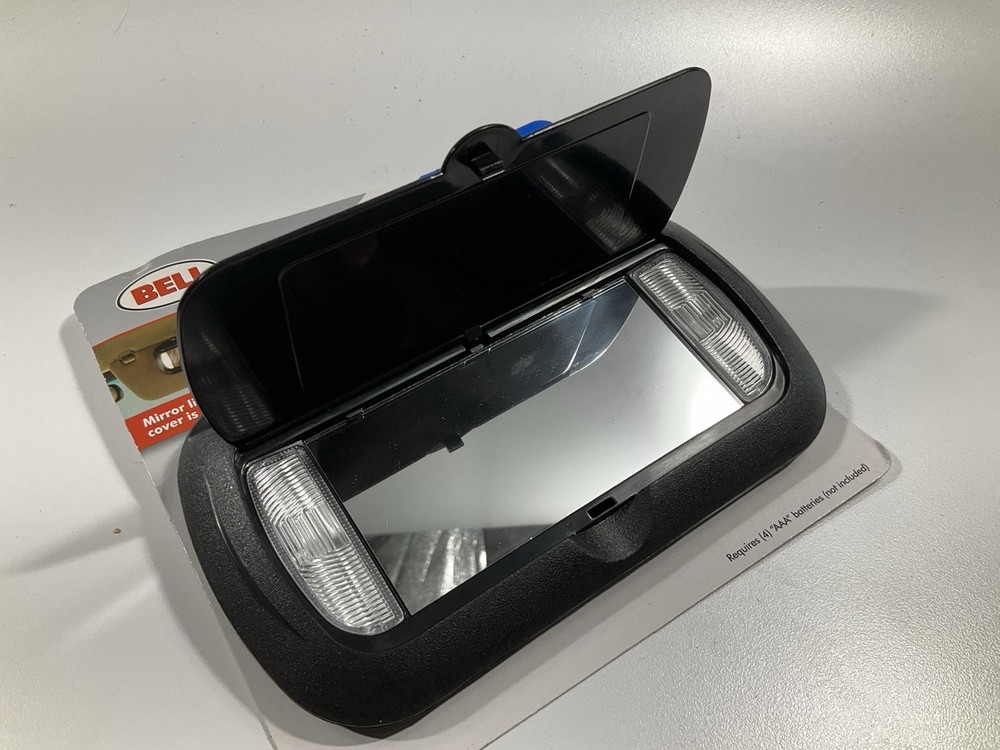 Bell 00440-8 Lighted Visor Mirror - Uses AAA Batteries
