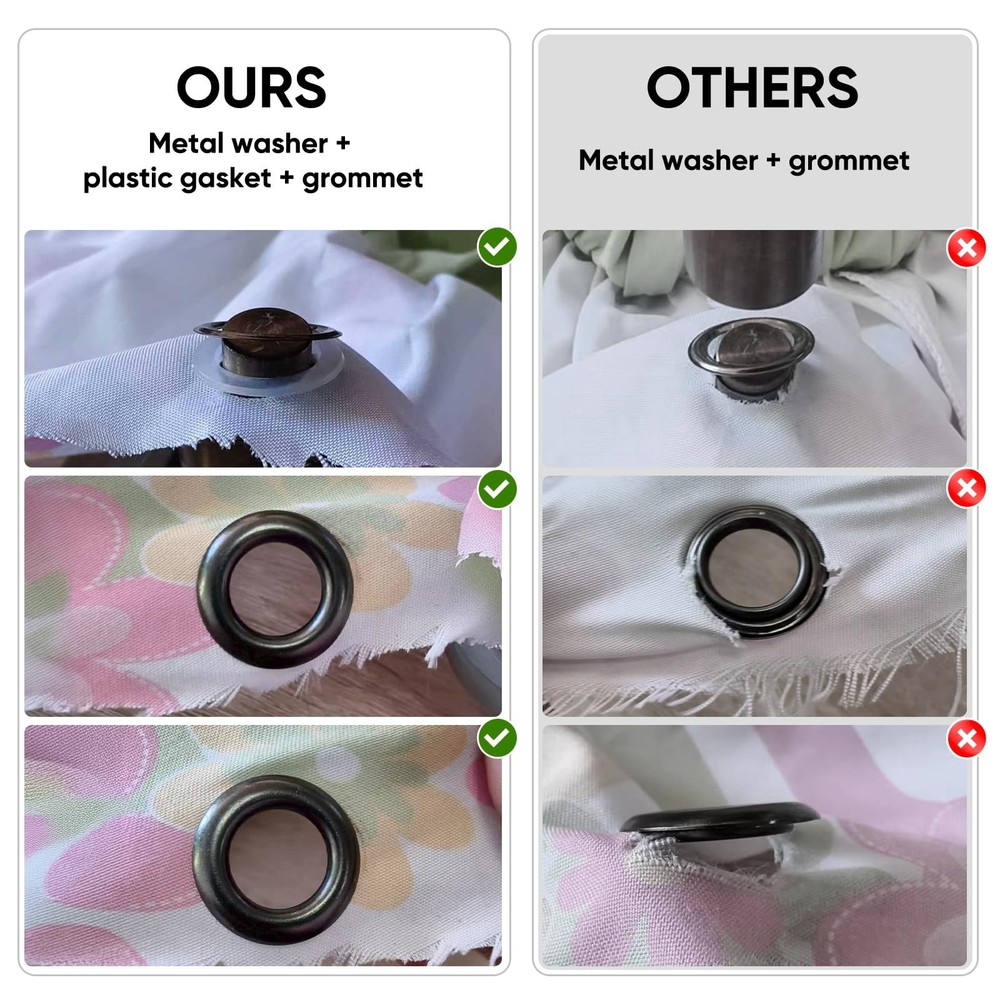 Upgraded Grommets.4mm-30mm Solid Brass Grommets Eyelets with Washers.Grommet ...
