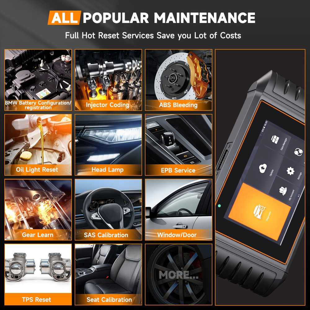 Foxwell GT30 OBD2 Professional Car Diagnostic Reset Tool All System Code Reader