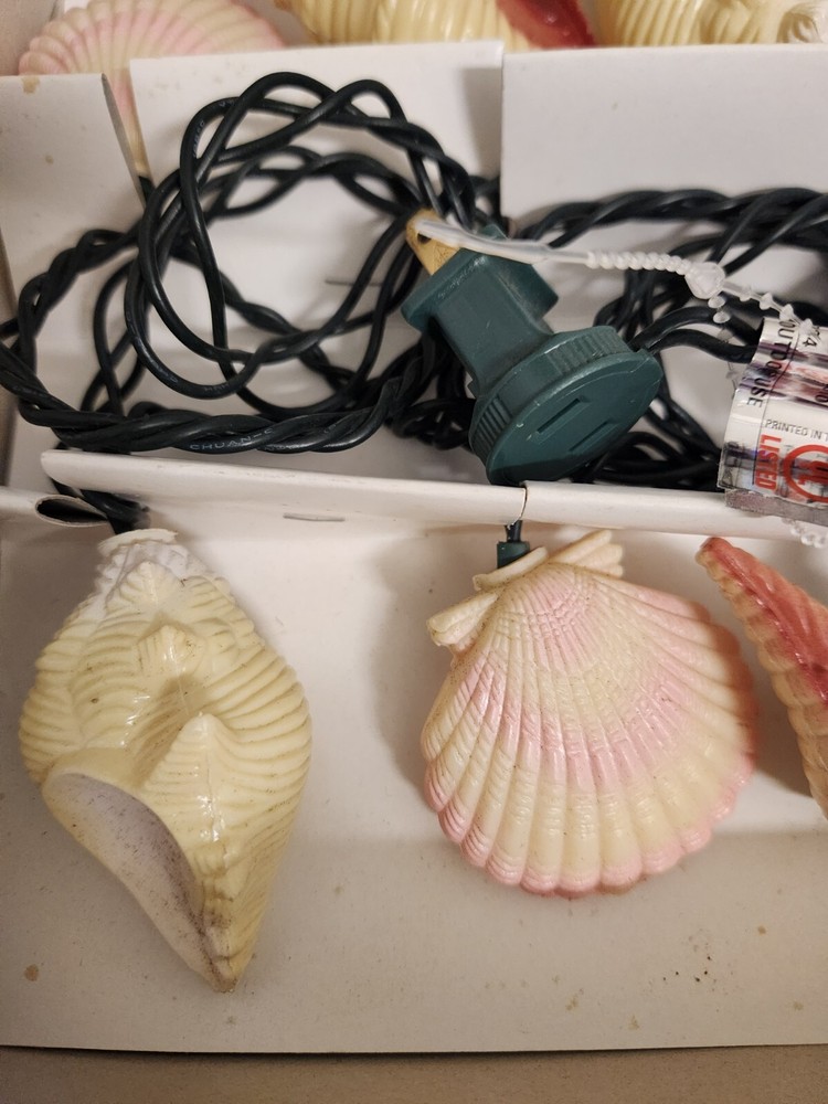Enchanted Forest Seashell String Lights Indoor/Outdoor Coastal