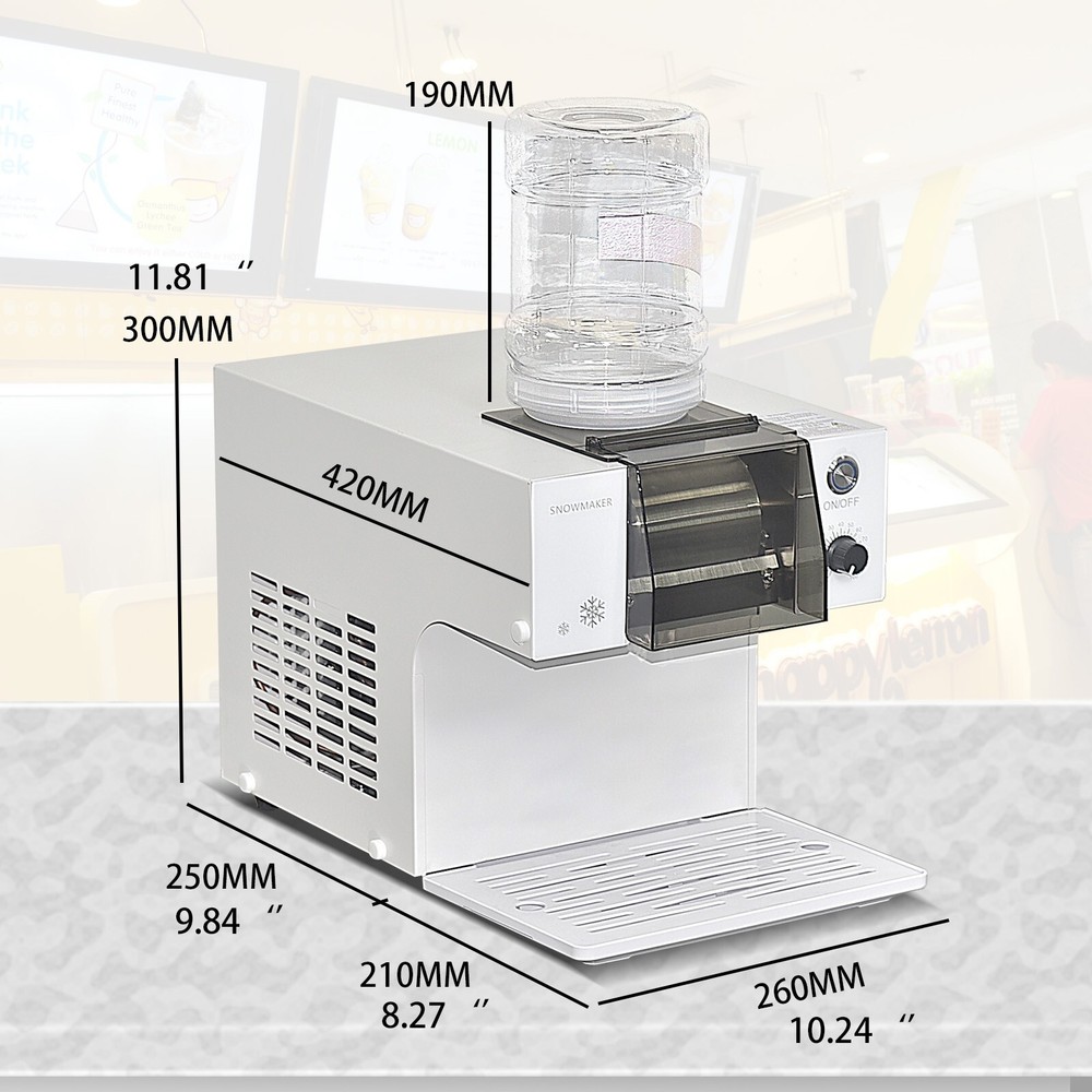 USA Automatic Hom Snowflake Ice Machine Shaved Ice Making Machine