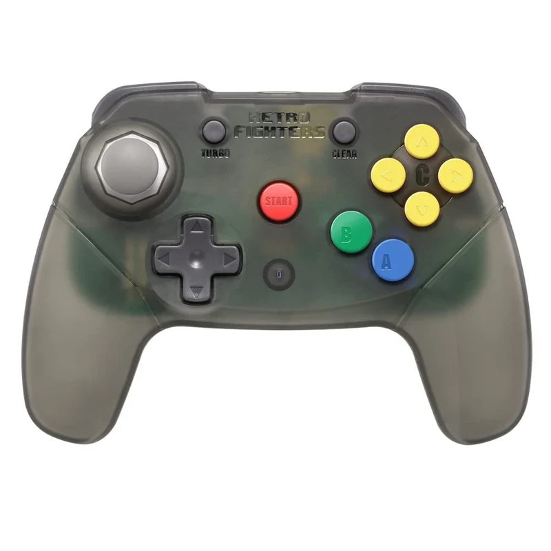 Retro Fighters Brawler64 Wireless Controller Smoke Gray - N64