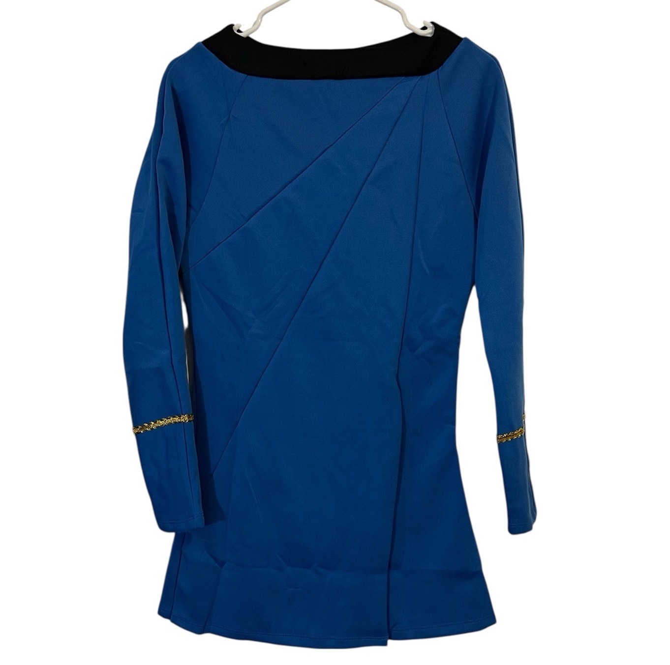 NEW Women's Starfleet Star Trek Classic Dress Costume Blue SMALL Captain