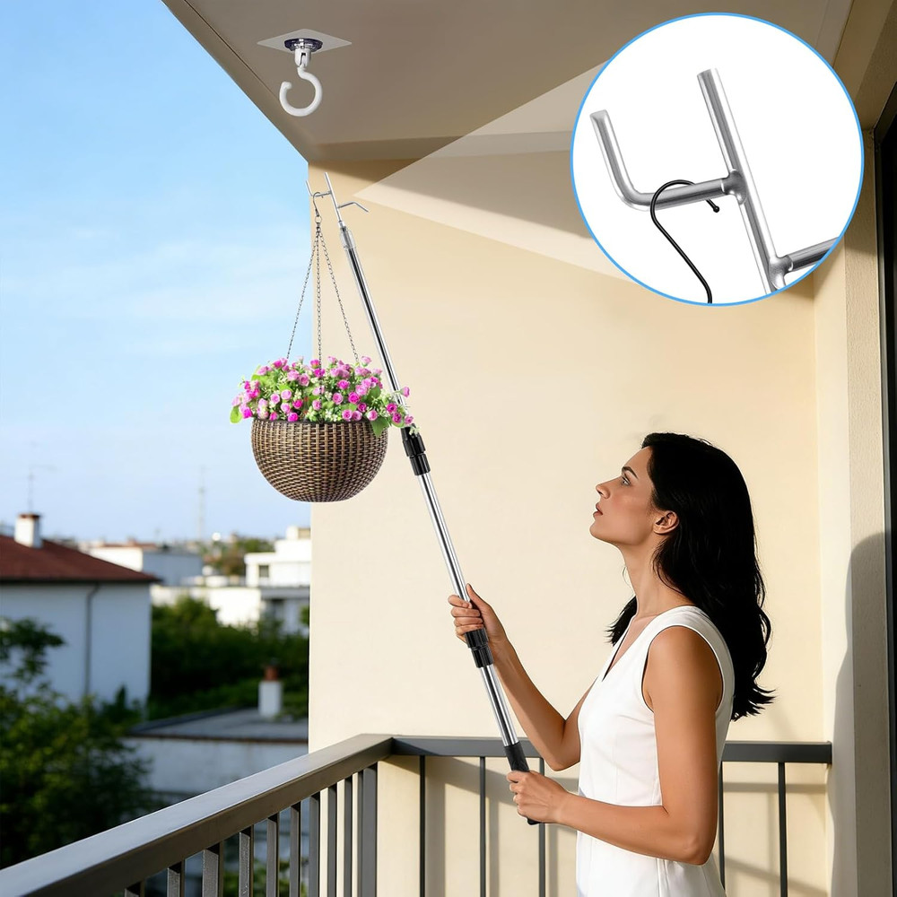 Attic Pull Down Hook, Extendable Attic Pull Rod, Attic Ladder Pull Down Syste...