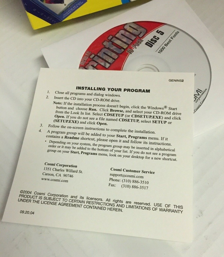 Deluxe Printing 10 Pack Software Bundle - Open Box