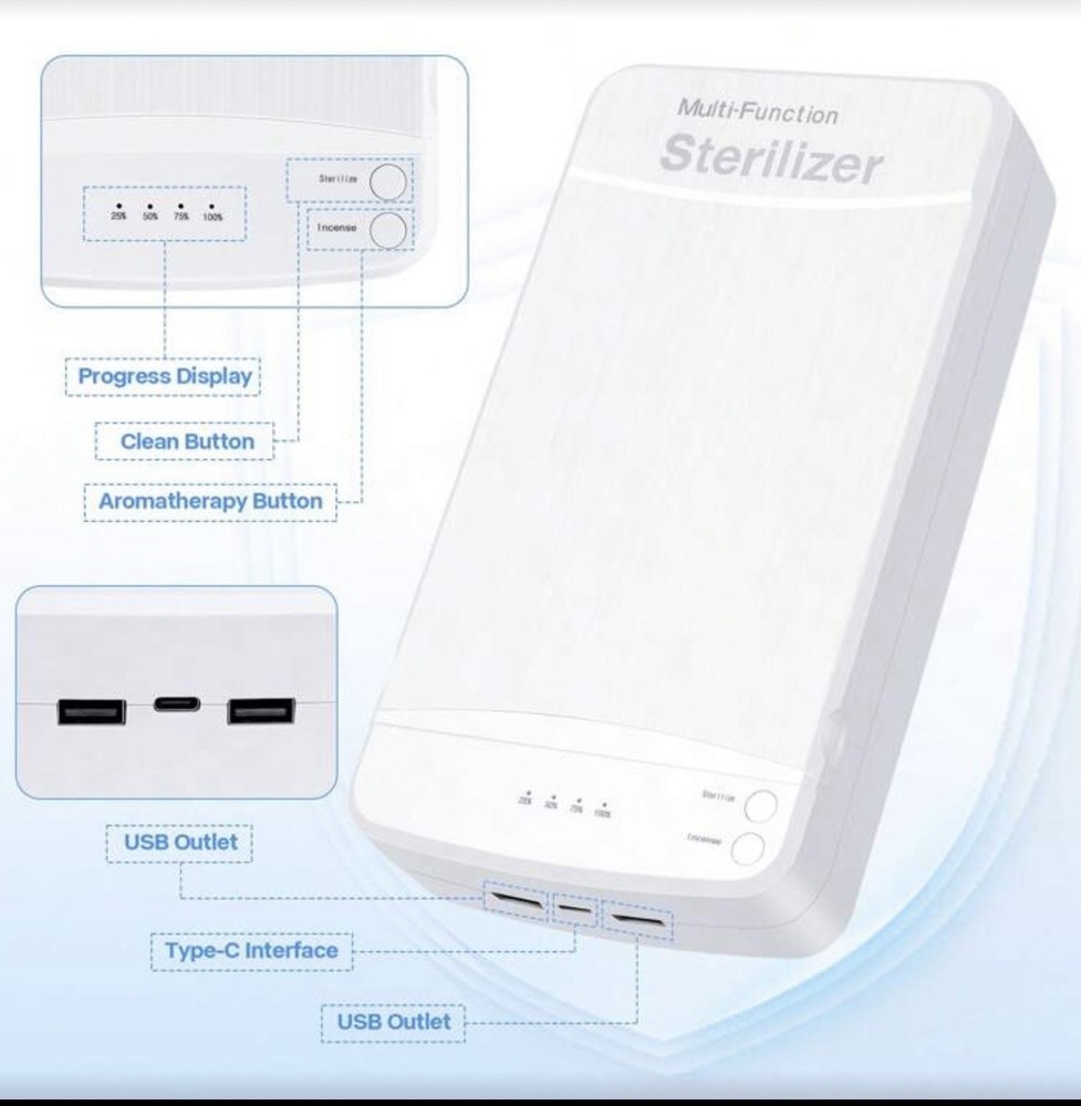 UV Disinfection Sterilization White Box Multi-function 360 Celsius Temperature