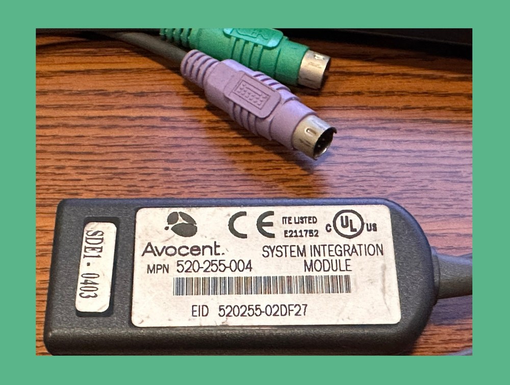 4 AVOCENT System Integration Modules 4-520-255-004 & 4-USB to PS2 adapters#735