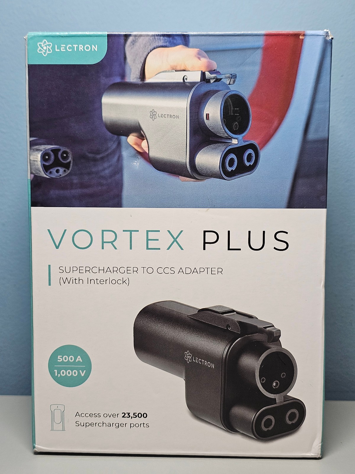 Lectron Vortex Plus Supercharger NACS to CCS Adapter w/ Interlock 500A/1000V New