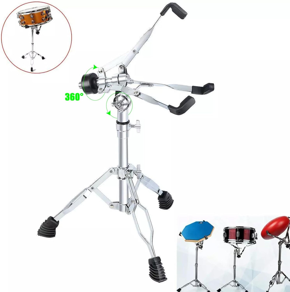 Lightweight Snare Drum Stand Triangle Bracket Double Braced Holder 14.2’’-19.7’’